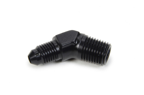 Triple X Race Components AN to NPT 45 Degree #4 x 1/4 (HF-94042BLK)