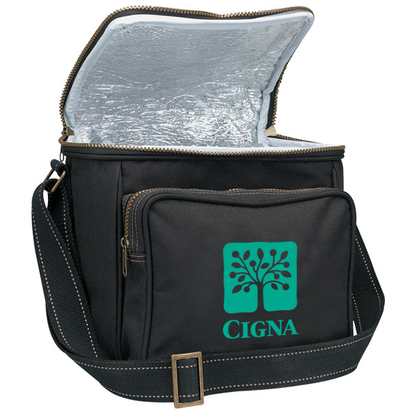 Cooler Bag: 6 Can With Two-Tone Webbing:6 Can with Two-tone Webbing