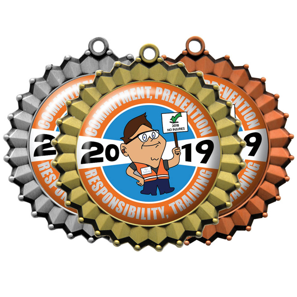 Digistock Medals: Crimped Border With 2" Dia Insert:Crimped Border with 2" DIA Insert