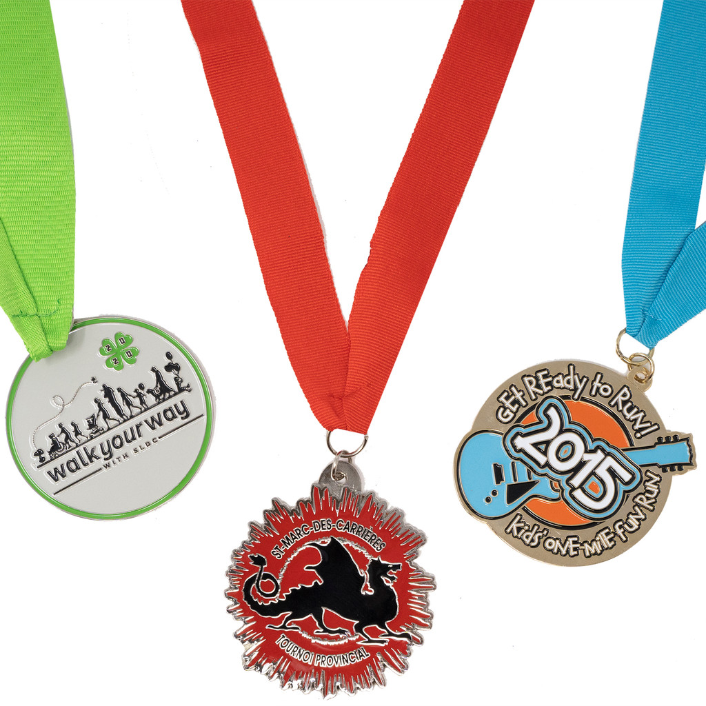 Diestruck Soft Enamel Medals: 2 1/2" Dia:2 1/2" DIA