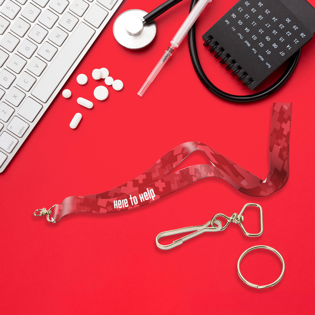 E-Z Import™ 1” W Sublimated Lanyard