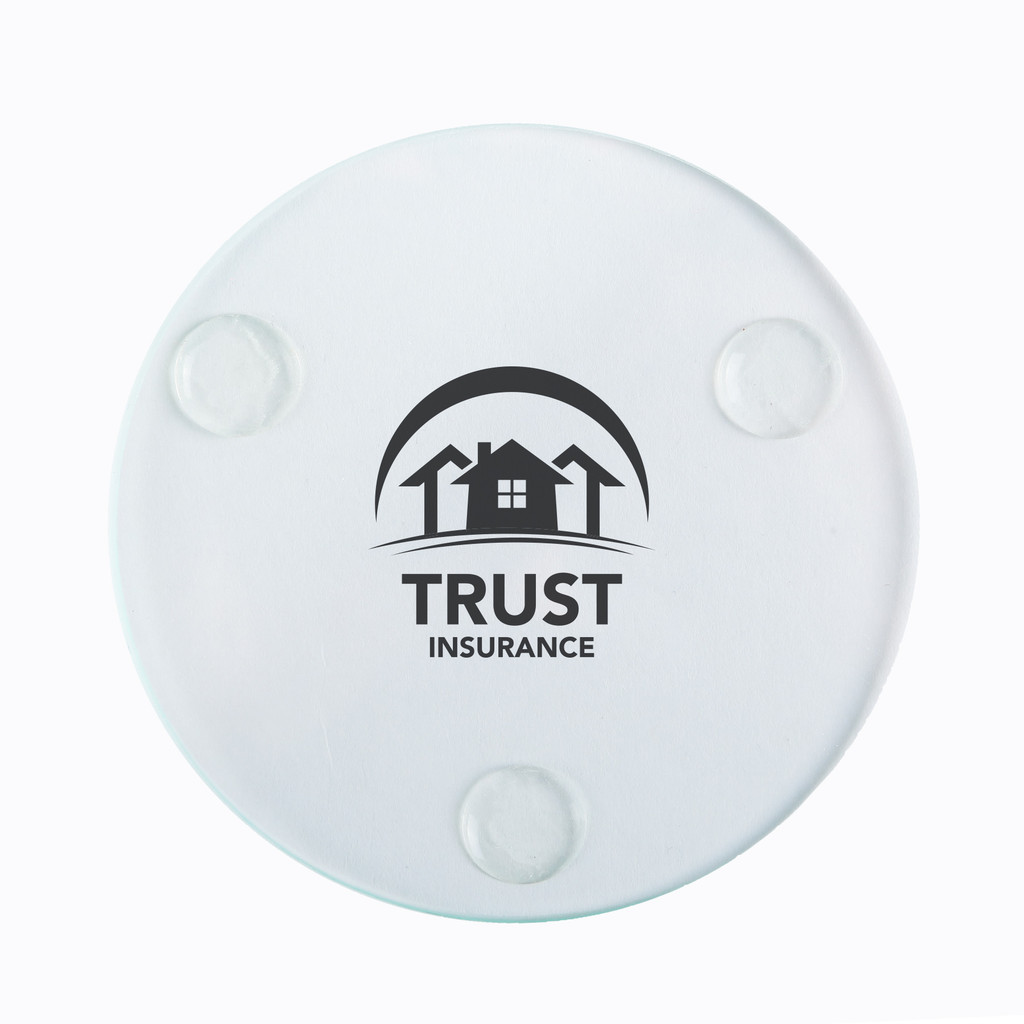 Round Glass Coasters: Single:Single