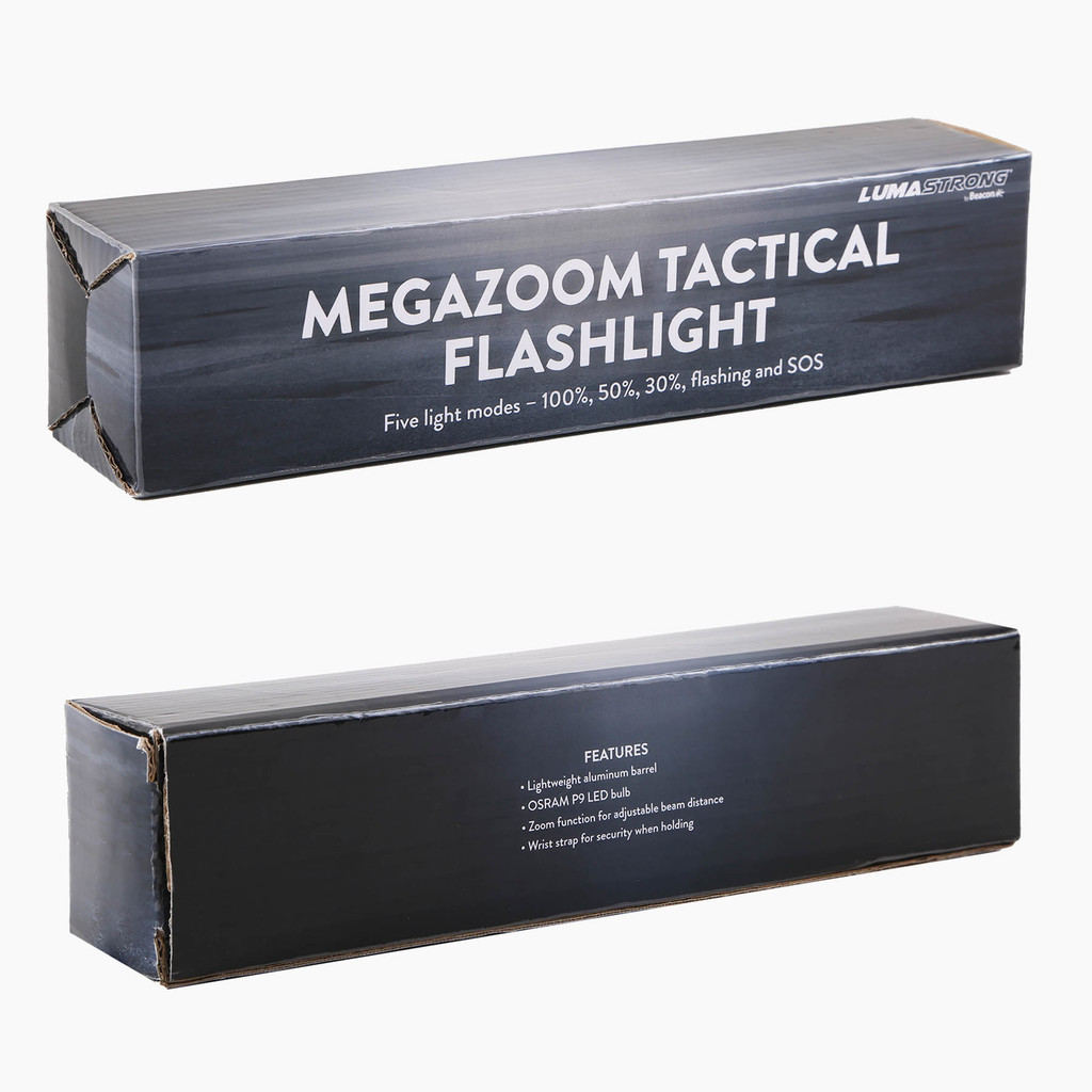 Megazoom Large Tactical Zoom Flashlight