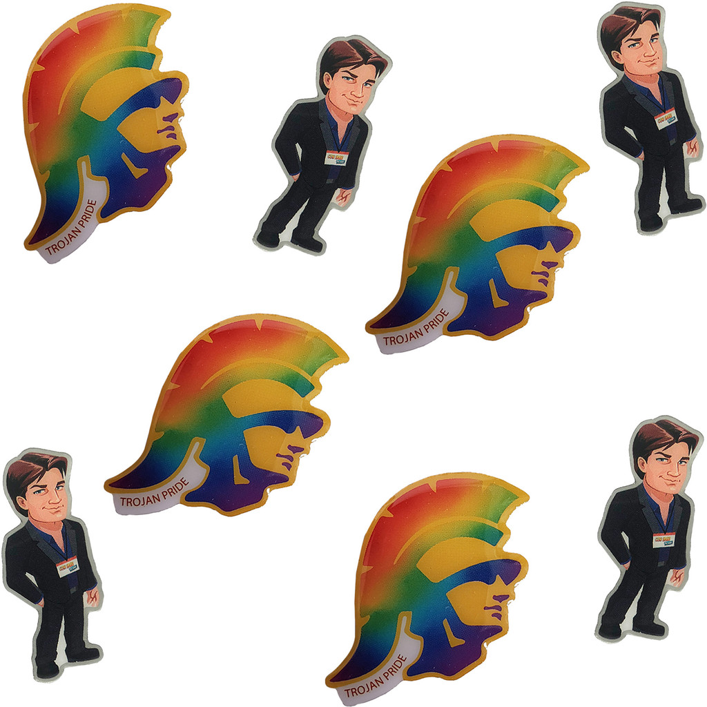 Offset & Screen Printed Lapel Pins: 3/4" W X 3/4" H:3/4" W x 3/4" H