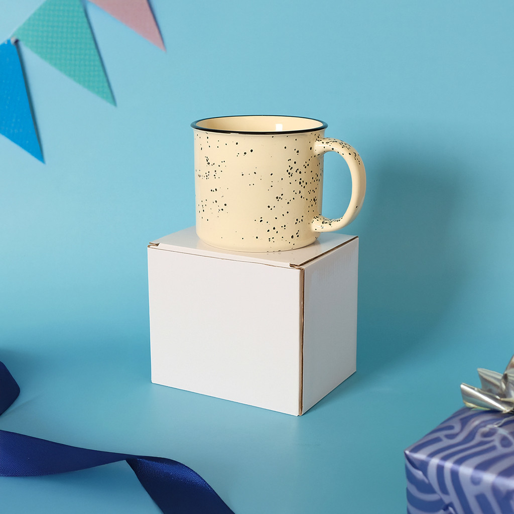 Ceramic Mug Box: 5.25" W X 4.5" H X 4" D:5.25" W x 4.5" H x 4" D