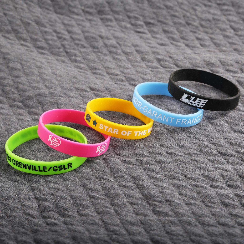 Printed Silicone Bracelets: 12Mm:12mm