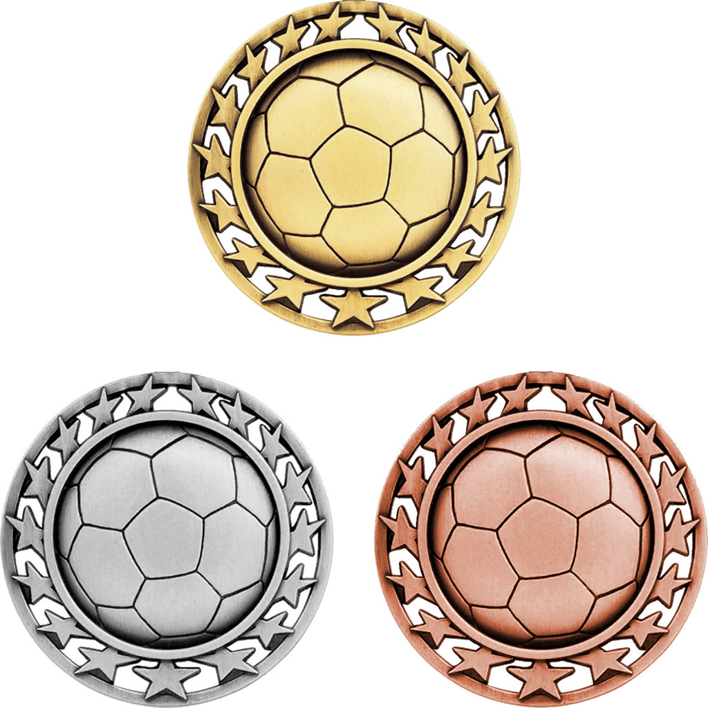 Stock Star Sports Medals: Soccer:Soccer