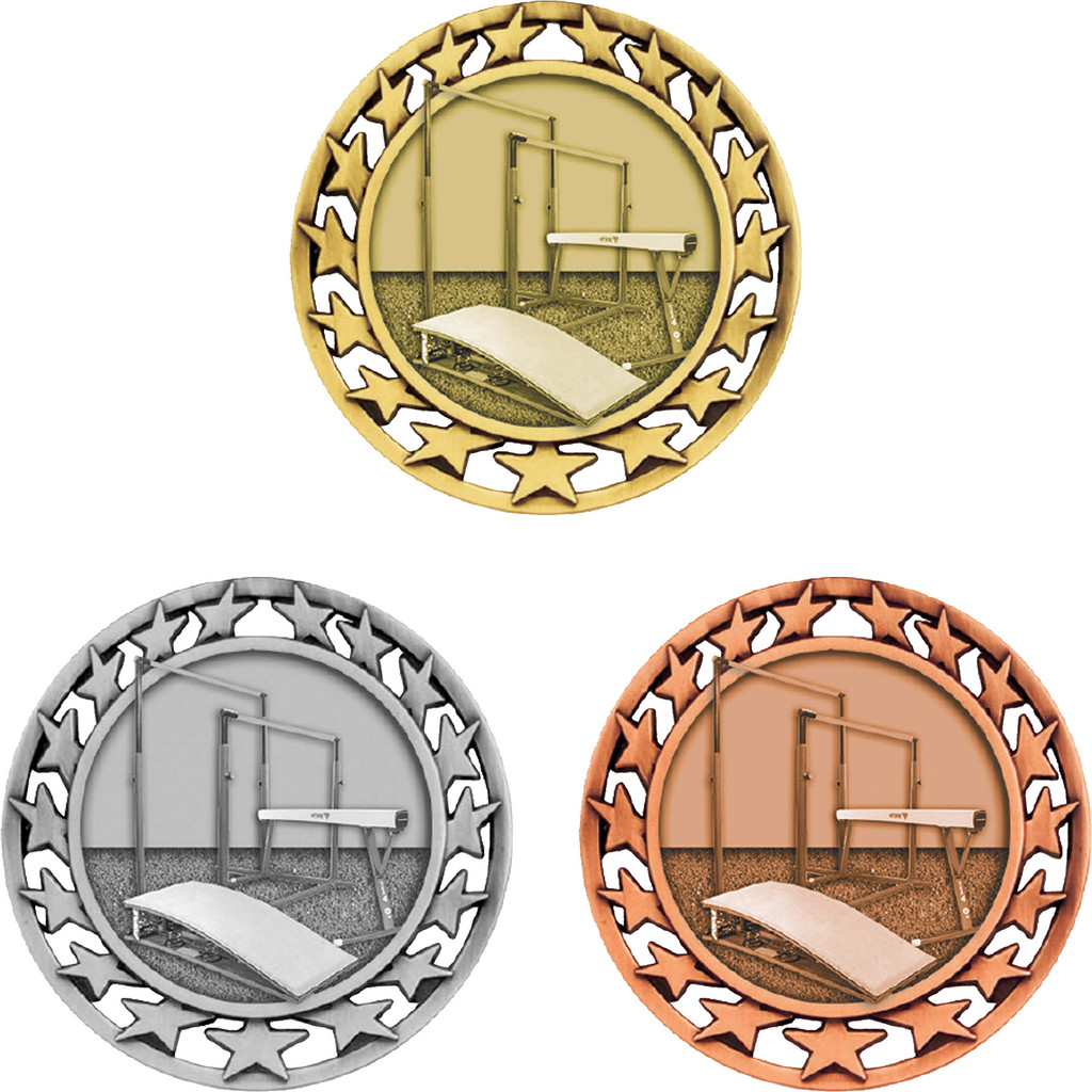 Stock Star Sports Medals: Gymnastics:Gymnastics