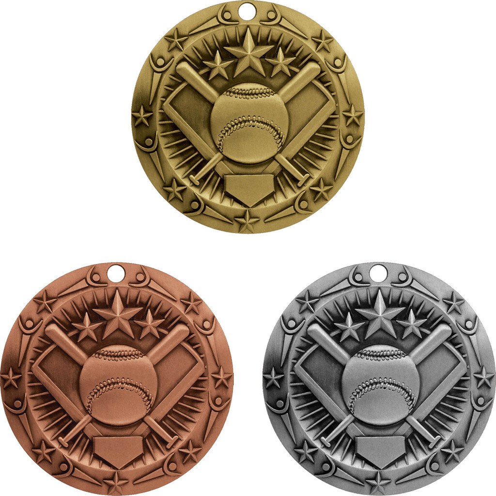 Stock World Class Sports & Academic Medals: Softball:Softball