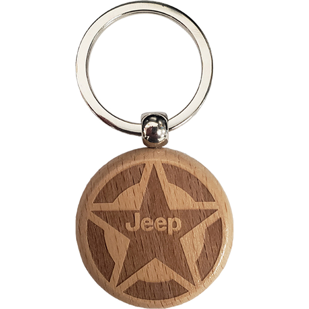 Wood Keychains: Circle:Circle