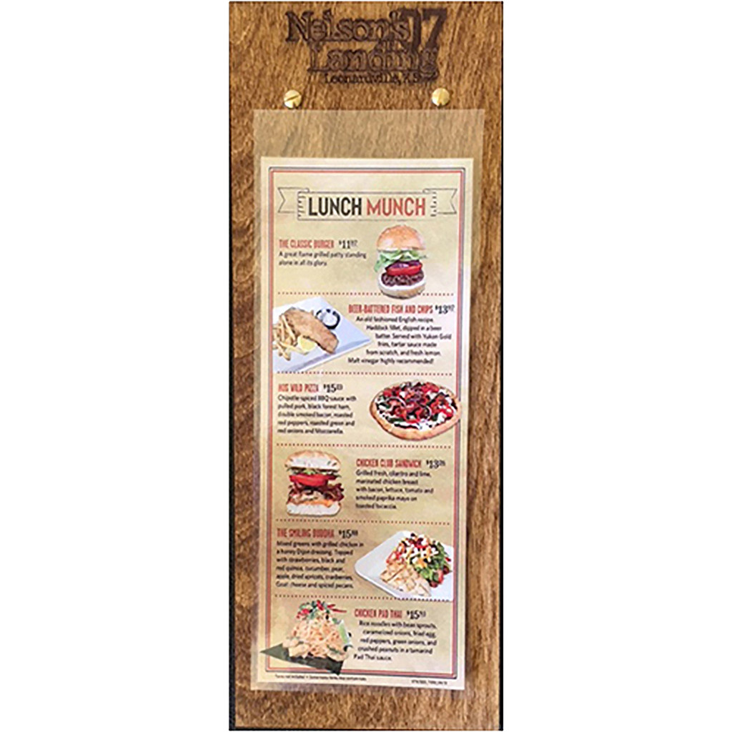 Wood Menu Board