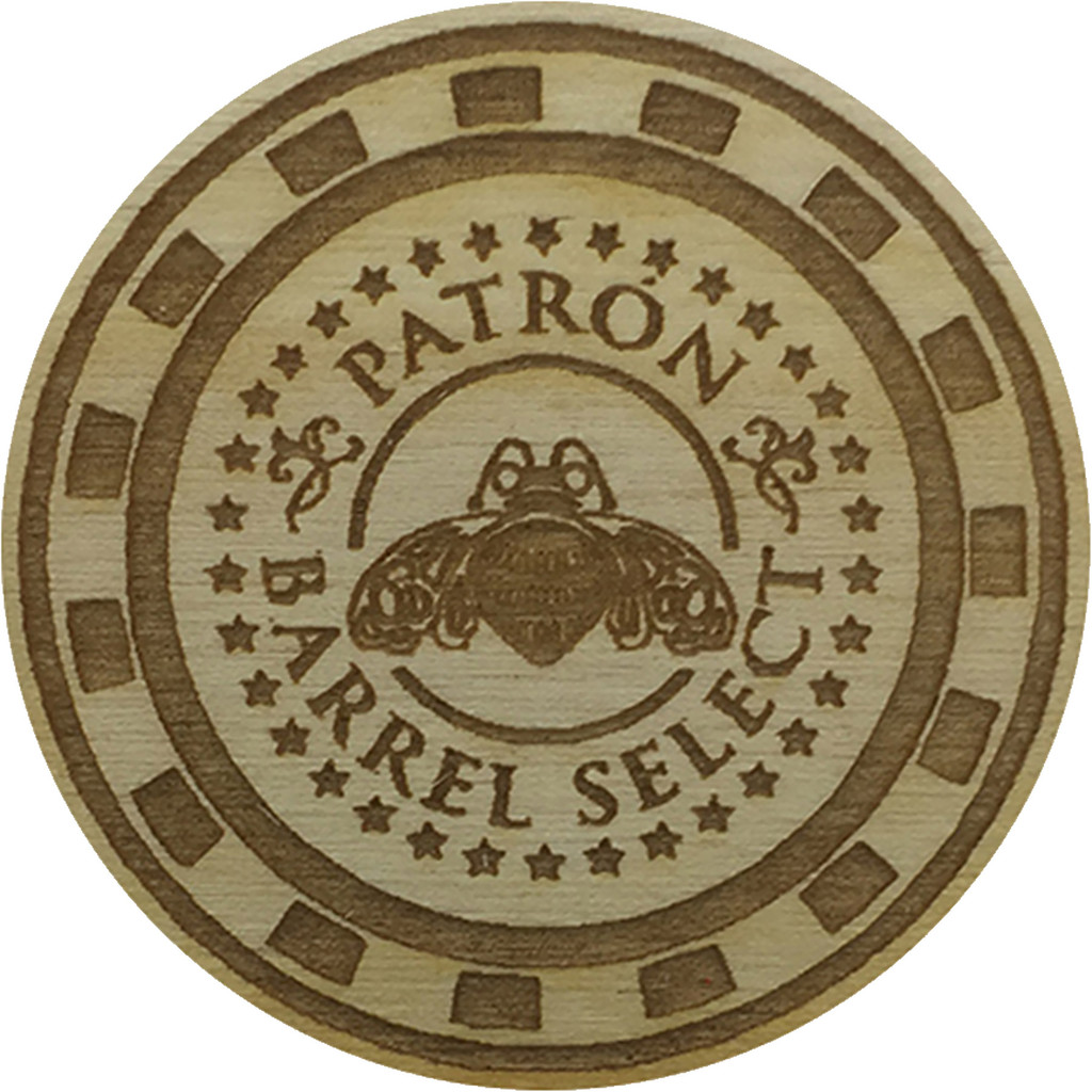 Wood Poker Chips: 1 Side Imprint:1 Side Imprint