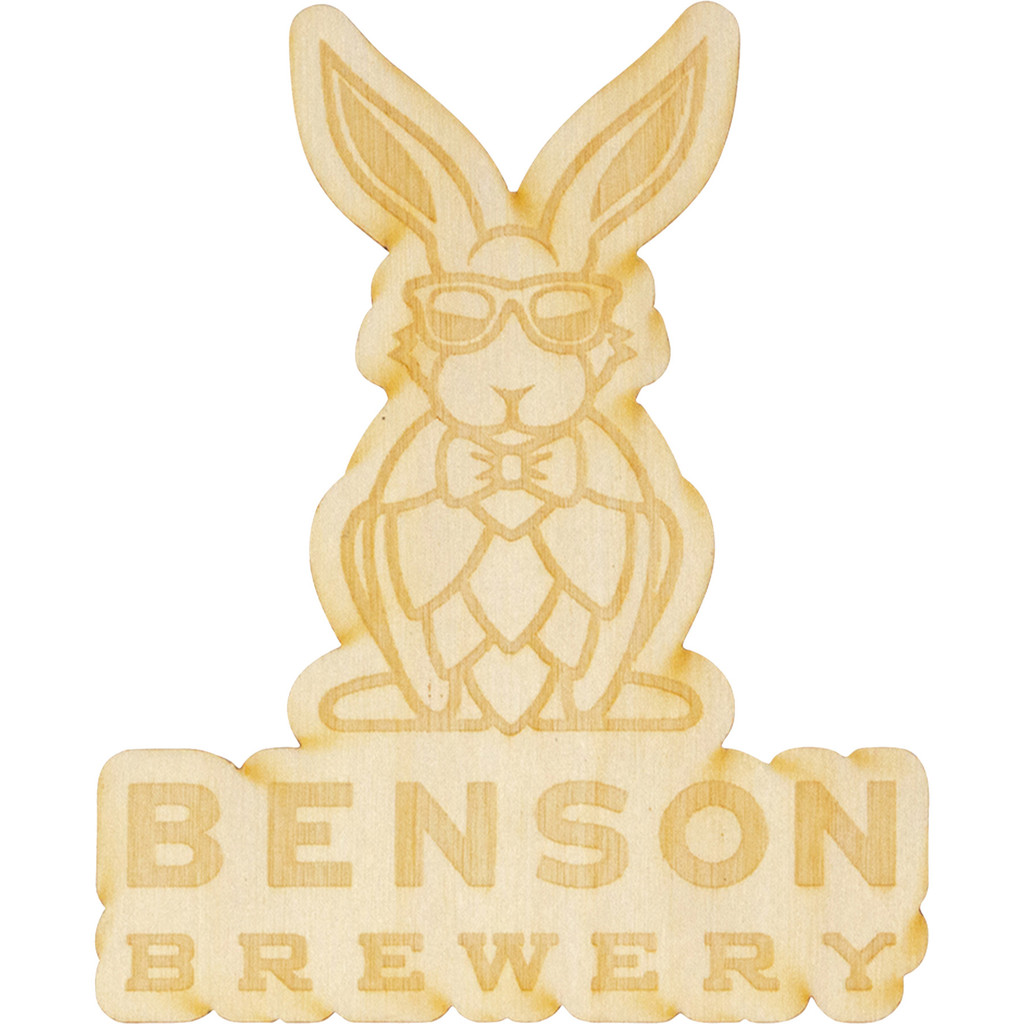 Wood Stickers: 3" W X 3" H:3" W x 3" H