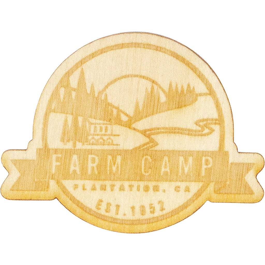 Wood Stickers: 3" W X 3" H:3" W x 3" H