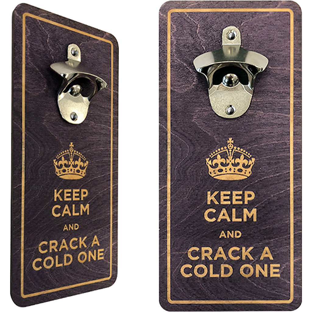 Wood Wall Mounted Bottle Opener