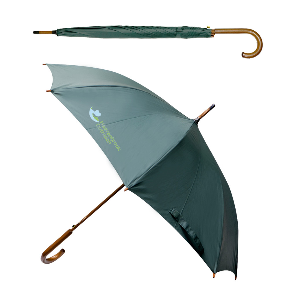 Executive Umbrella: 48" Arc With Hook Handle:48" Arc with Hook Handle