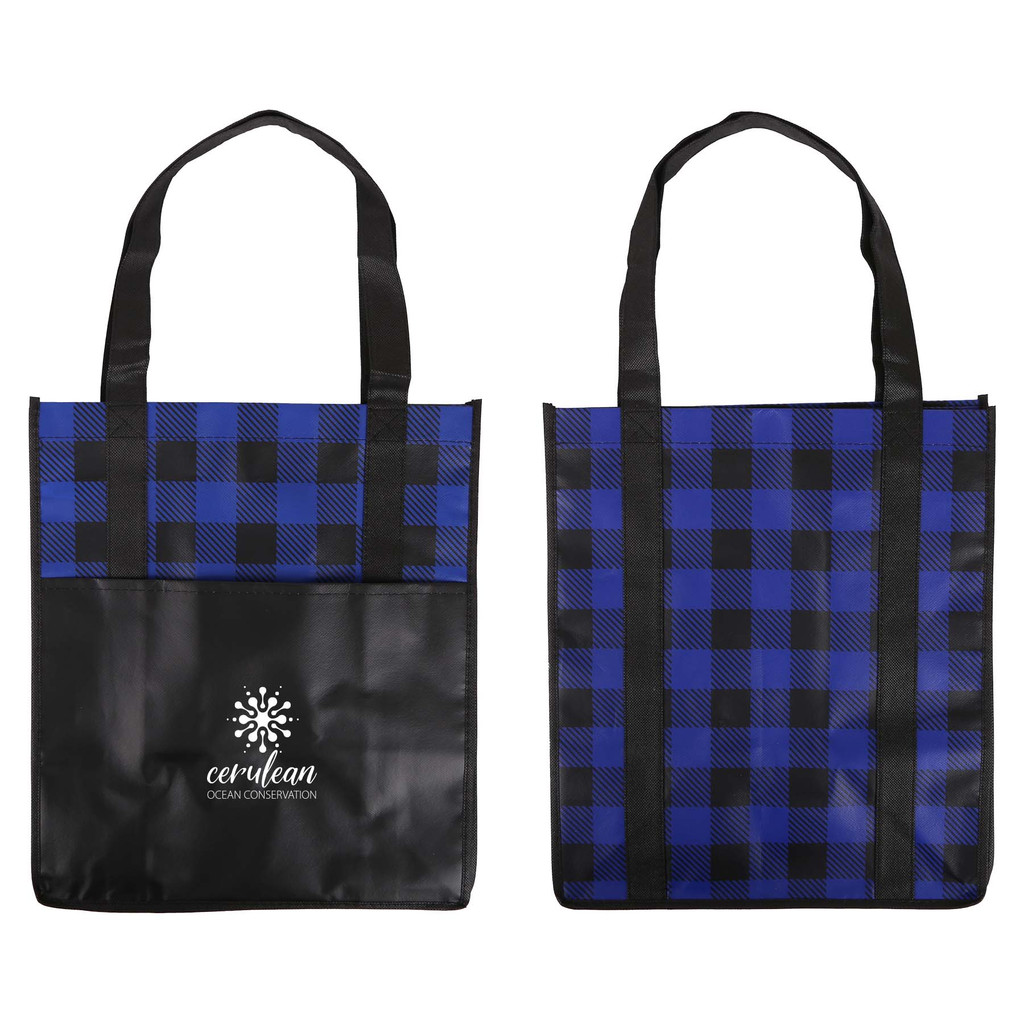 LUMBERJACK PLAID LAMINATED TOTE (FOB Canada)