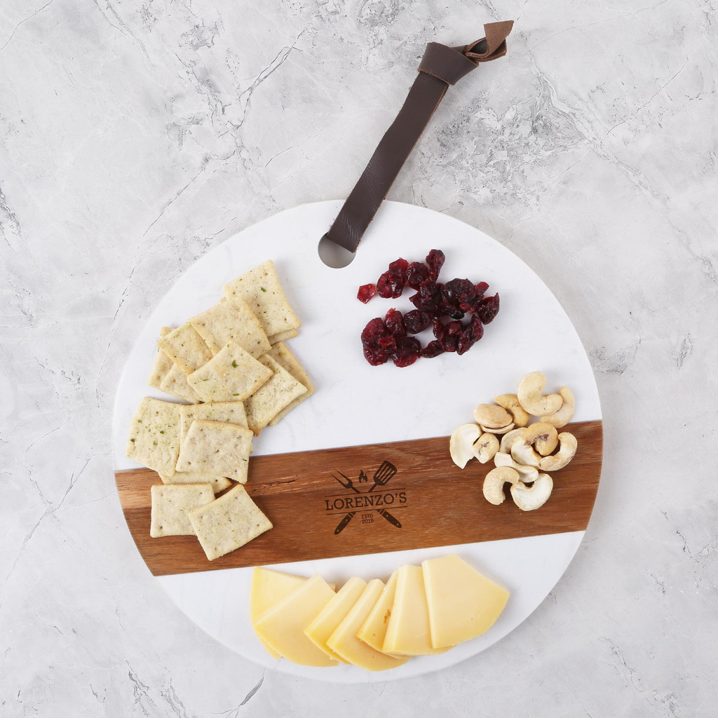 Calacatta Round Charcuterie Board