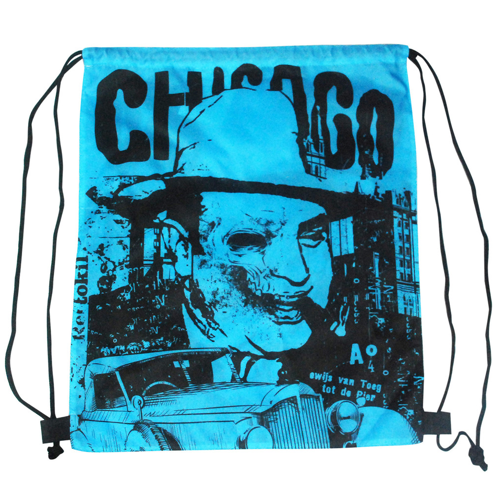 210D Drawstring Bag 2 Sides Full Color Printed: 15" X 18":15" x 18"