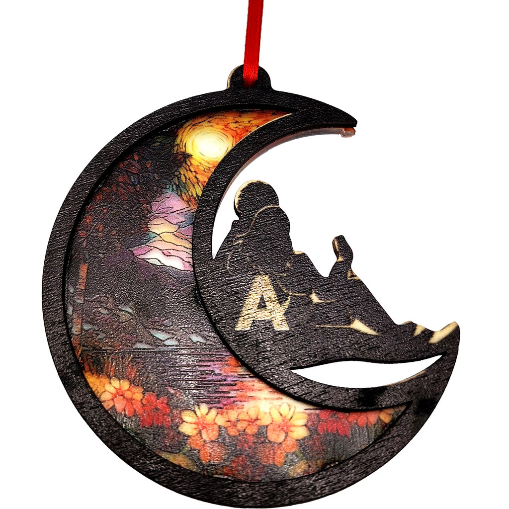 Layered Wood Ornament: Suncatcher:Suncatcher