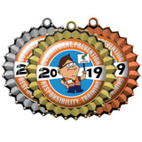 Digistock Medals: Crimped Border With 2" Dia Insert:Crimped Border with 2" DIA Insert