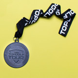 Diestruck Sandblasted Medals: 2 1/2" Dia:2 1/2" DIA