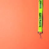 Silkscreened Flat Polyester Lanyard: 1/2" W X 36" L:1/2" W x 36" L