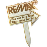 Custom Wood Garden Stakes: 3" W X 10" H X 1/4" D:3" W x 10" H x 1/4" D