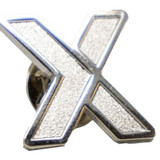 Diestruck Sandblasted Lapel Pins: Iron 3/4" W X 3/4" H:Iron 3/4" W x 3/4" H