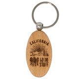 Wood Keychains: Oval:Oval
