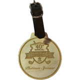 Wood Golf Bag Tags: 3" H X 3" W:3" H x 3" W