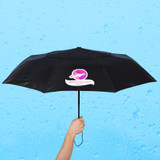 Telescopic Folding Umbrella: 42" Arc:42" Arc