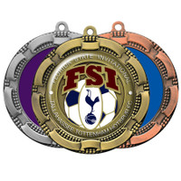 Digistock Medals: Ribbon & Dot Border With 2" Dia Insert:Ribbon & Dot Border with 2" DIA Insert