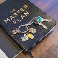 Diestruck Charm Keychain: 4 Charms:4 Charms