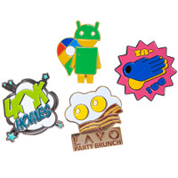 Diestruck Soft Enamel Lapel Pins - 1 1/2" W x 1 1/2" H