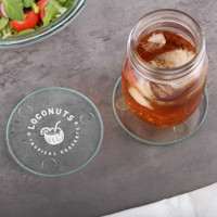 Round Glass Coasters: Single:Single