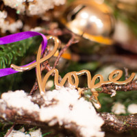 Shiny Zinc Cast Ornament: 2" W X 2" H:2" W x 2" H