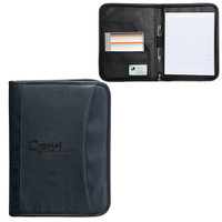 Zippered Notepad Portfolio: Koskin With 1" Gusset:Koskin with 1" Gusset
