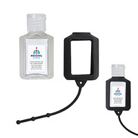 30 Ml. (1 Fl. Oz.) Hand Sanitizer With Silicone Holder