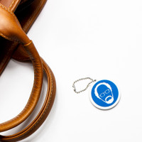 Pvc Fob With Keyring: 1 3/4" W X 1 3/4" H:1 3/4" W x 1 3/4" H