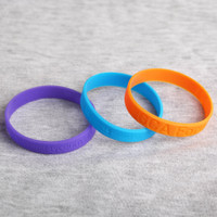 Debossed Silicone Bracelets: 12Mm:12mm