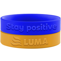 Embossed Silicone Bracelets: 25Mm:25mm