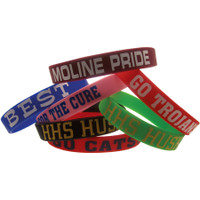 Printed Silicone Bracelets: 12Mm:12mm