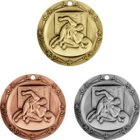 Stock World Class Sports & Academic Medals: Wrestling:Wrestling