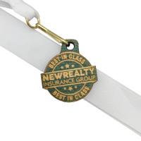 Wood Medals: 1 1/2" W X 1 1/2" H:1 1/2" W x 1 1/2" H