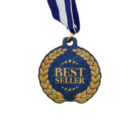 Wood Medals: 2" W X 2" H:2" W x 2" H