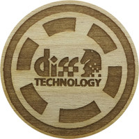 Wood Poker Chips: 1 Side Imprint:1 Side Imprint