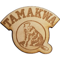 Wood Lapel Pins: 1 1/4" W X 1 1/4" H:1 1/4" W x 1 1/4" H