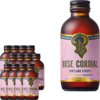 Portland Soda Works Rose Cordial: 12 Pack