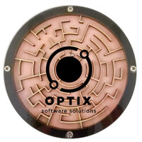 Labyrinth Layered Wood Coaster